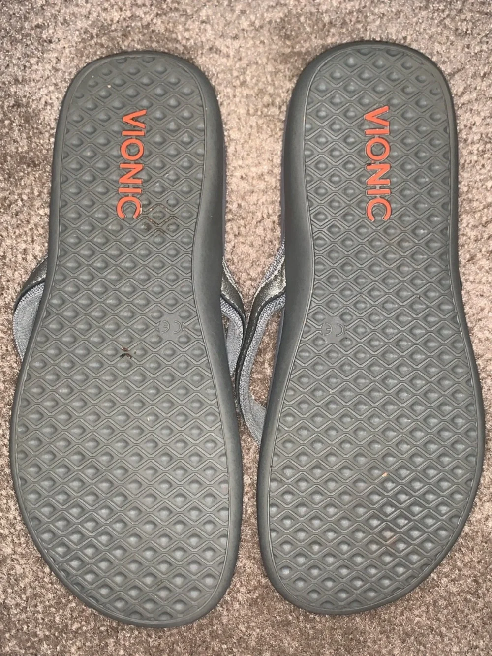 Vionic Gray Women's Thong Sandals Sz 9 Flip-Flops Summer Coastal Beach Shoe EUC - Picture 6 of 6